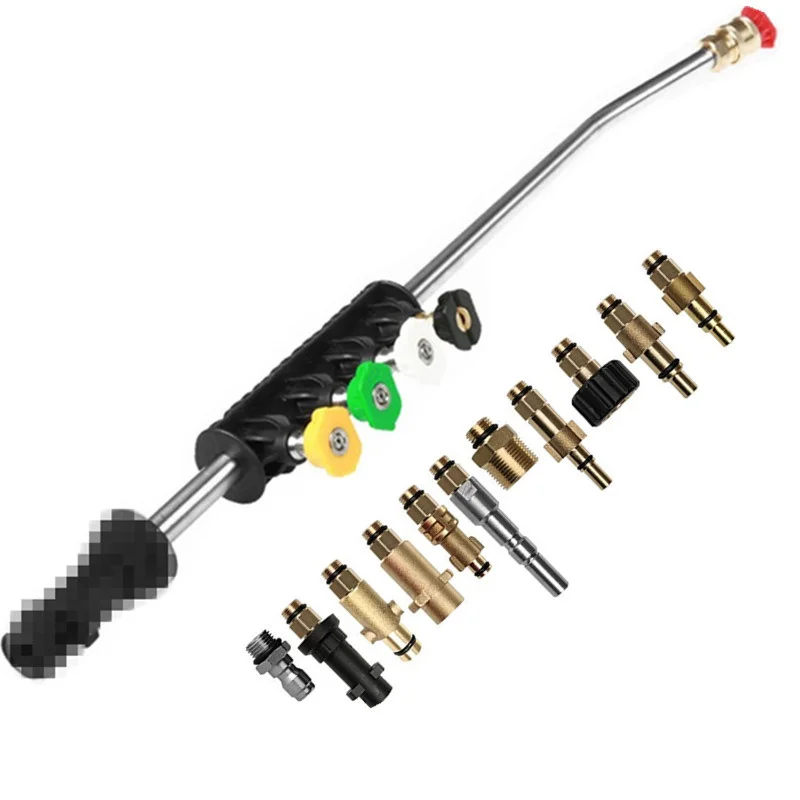 

Angle Adjustable Car Wash Gun Jet Lance With Different Male Thread Adaptor For Brands Of High Pressure Washer Washing Machine