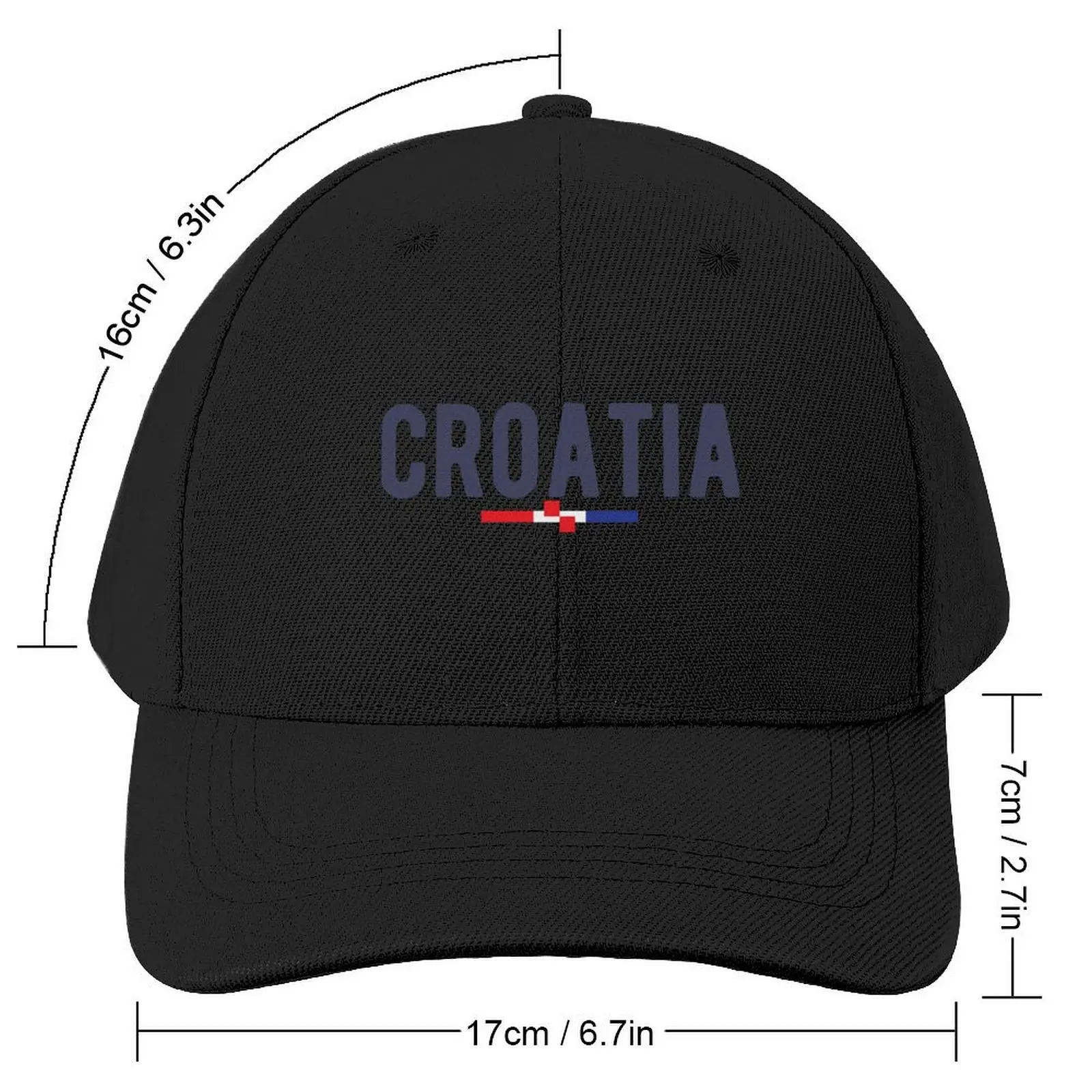 Croatia Hrvatska Croazia Минималистичная повседневная бейсболка с типографией шляпа Шляпа