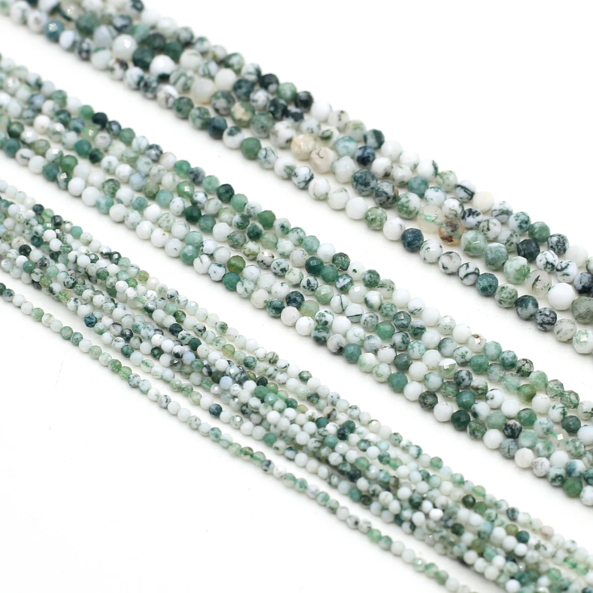 

Natural Onyx Beads Small Round Faceted Bamboo Leaf Agate Stone for Jewelry Making Necklace Bracelet Decoration
