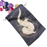 tarot card pouch linen drawstring bag tarot card and dice storage bags small drawstring pouch for jewelry crystal stones party