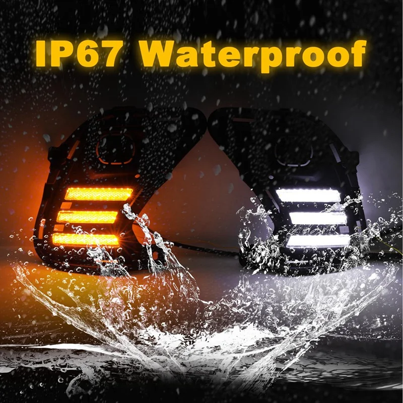 Автомобильные светодиодные указатели поворота противотуманные фары DRL дневные