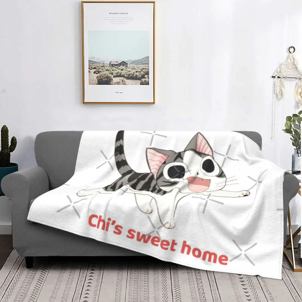 

Chi Sweet Home-Manta a cuadros para cama, manta Thermal a cuadros en el sofada