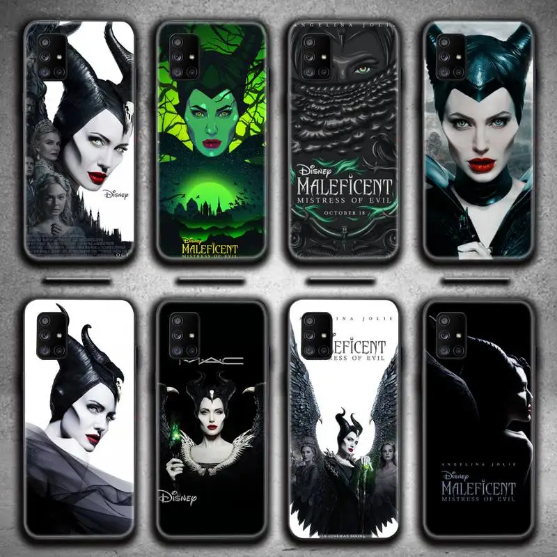 

Disney Maleficent Mistress of Evil Phone Case For Samsung Galaxy A52 A21S A02S A12 A31 A81 A10 A30 A32 A50 A80 A71 A51 5G