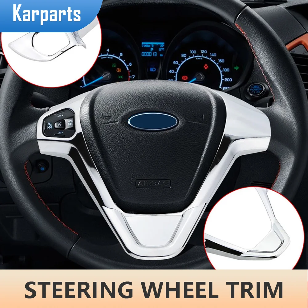 

ABS Хромированная декоративная наклейка для автомобиля, отделка для Ford Ecosport 2013-2017, для Fiesta 2009-2014, аксессуары