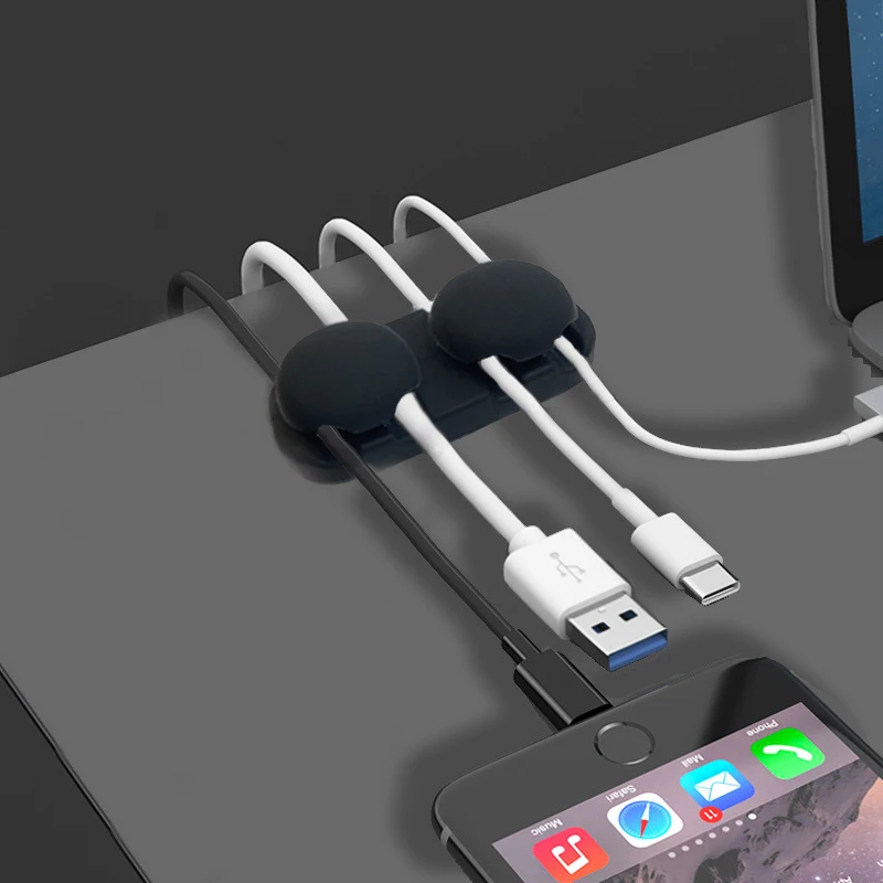 

Органайзер для кабеля с 4 отверстиями, настольный самоклеящийся зажим для кабеля, многоцелевой держатель проводов для шнура, аксессуары для...