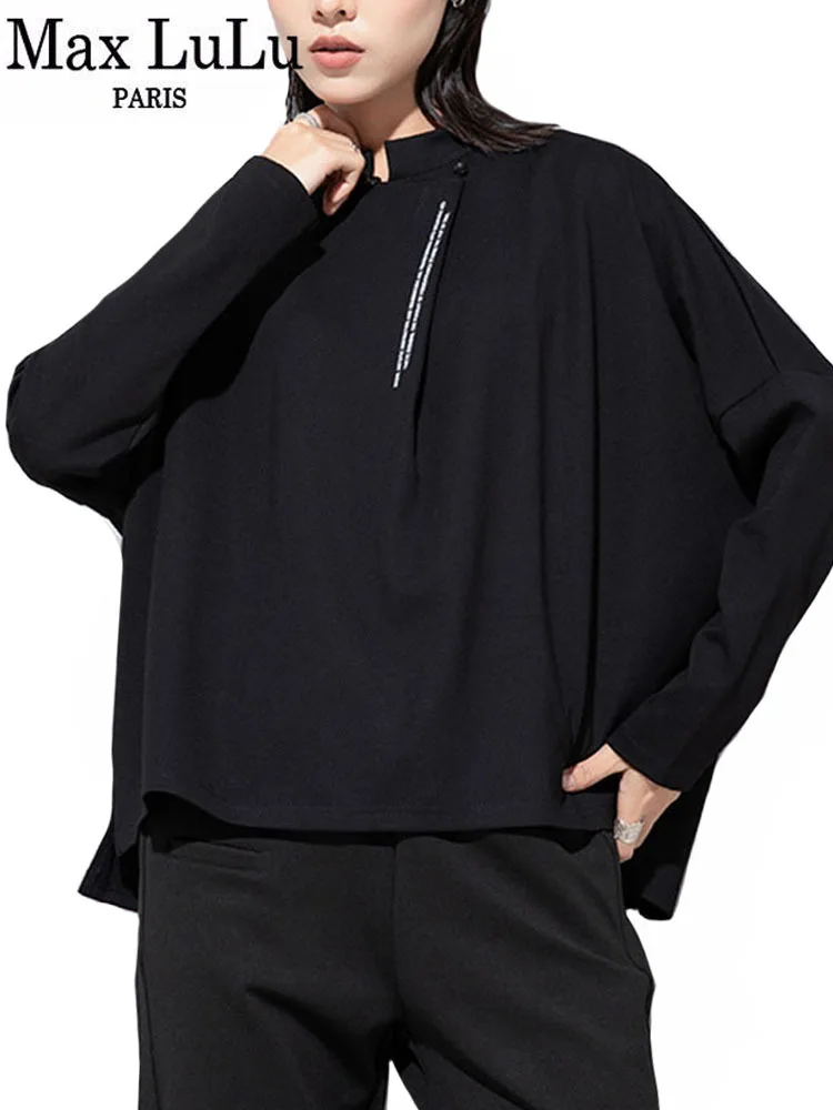 

Max LuLu 2023 Korean Spring Clothes Womens Fashion Loose Cotton Leisure Tee Shirts Females Luxury Vintage Classic Harajuku Tops