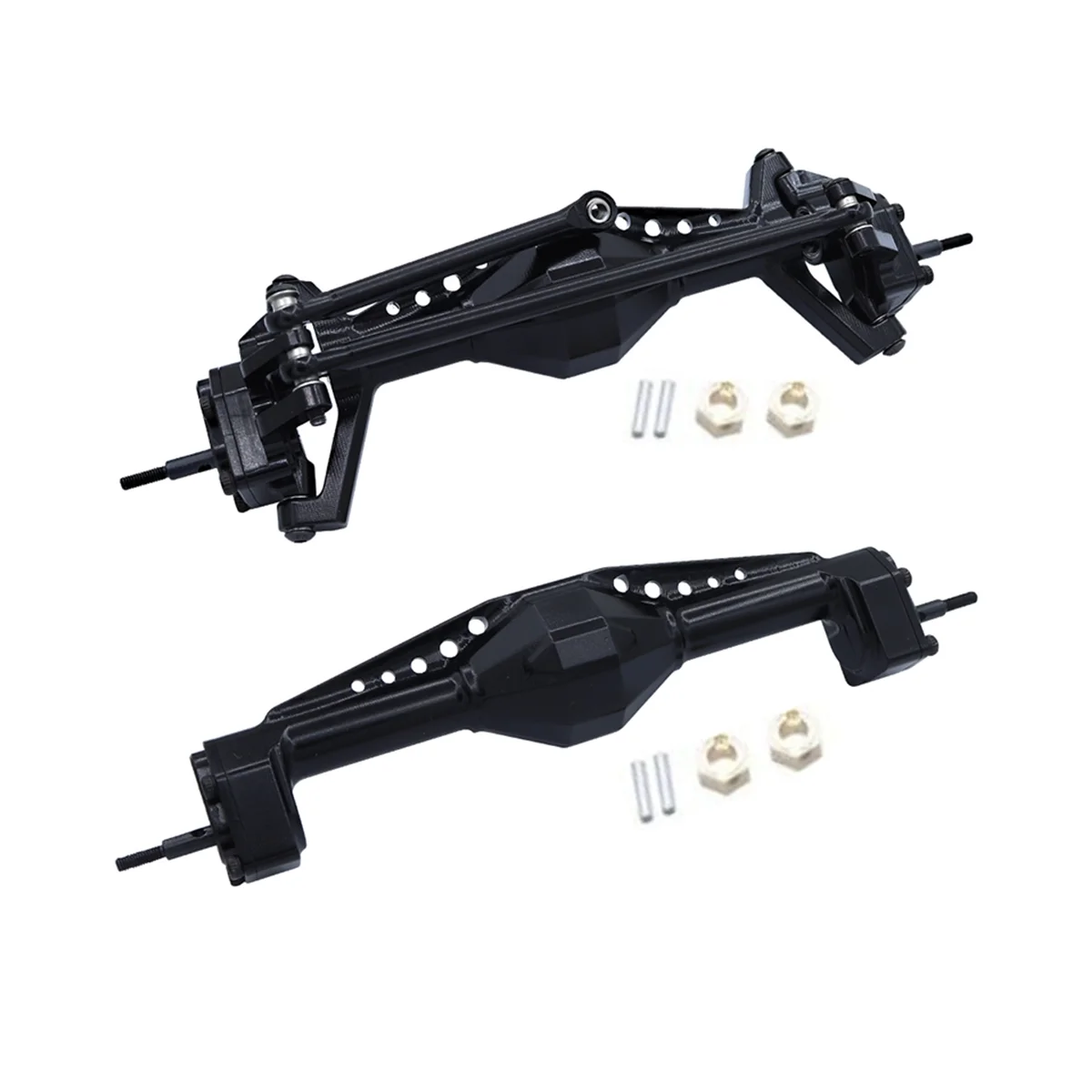 

Metal Front and Rear Portal Axle Set for Axial UTB18 Capra 1/18 RC Crawler Car Upgrade Parts Accessories,Black