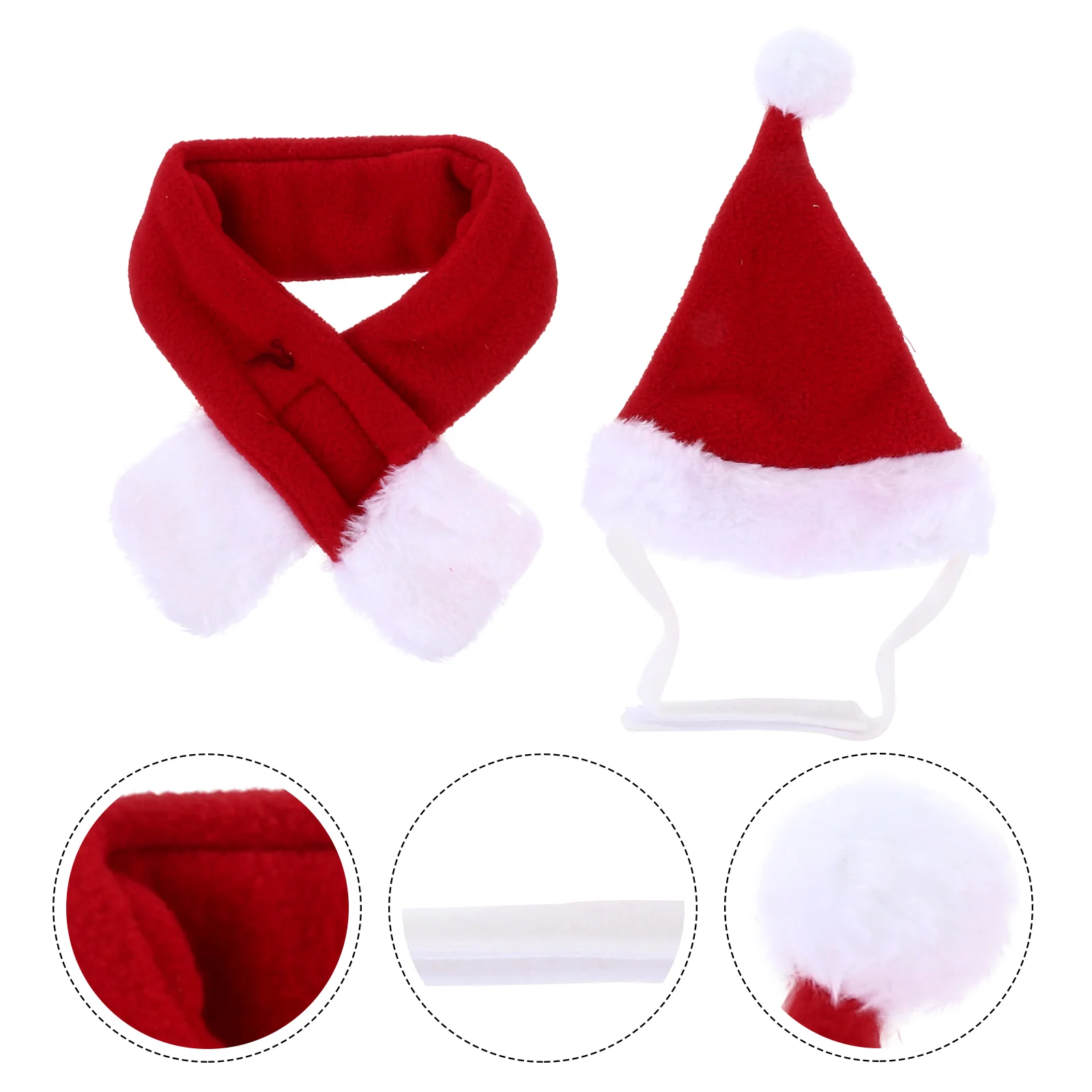 

Christmas Pet Hat Dog Cat Scarf Costumes Outfitsanta Accessory Party Headdress Holiday Cap Hats Supplies Headwear