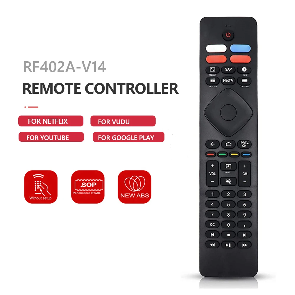 

Умный ТВ RF402A-V14 профессиональный беспроводной пульт дистанционного управления для Philips URMT26RST004 NH800UP URMT47CND0