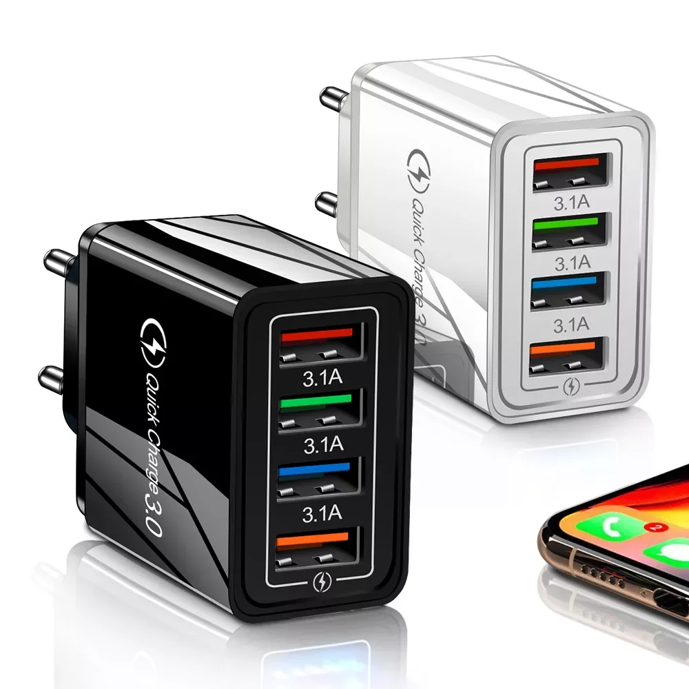 

Mobile Phone Charger Quick Charge 3.0 4.0 Fast Charging USB Charger For IP11 MATE 20 MATE 30 S10 Tablet USB Adapter