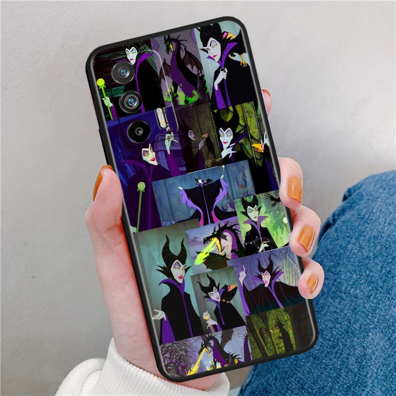 Черный чехол для телефона Disney Maleficent OPPO Realme 5 6 7 8 9 10 i (Global) Pro Narzo 50A 50i 5G Funda Shell Cover Capa