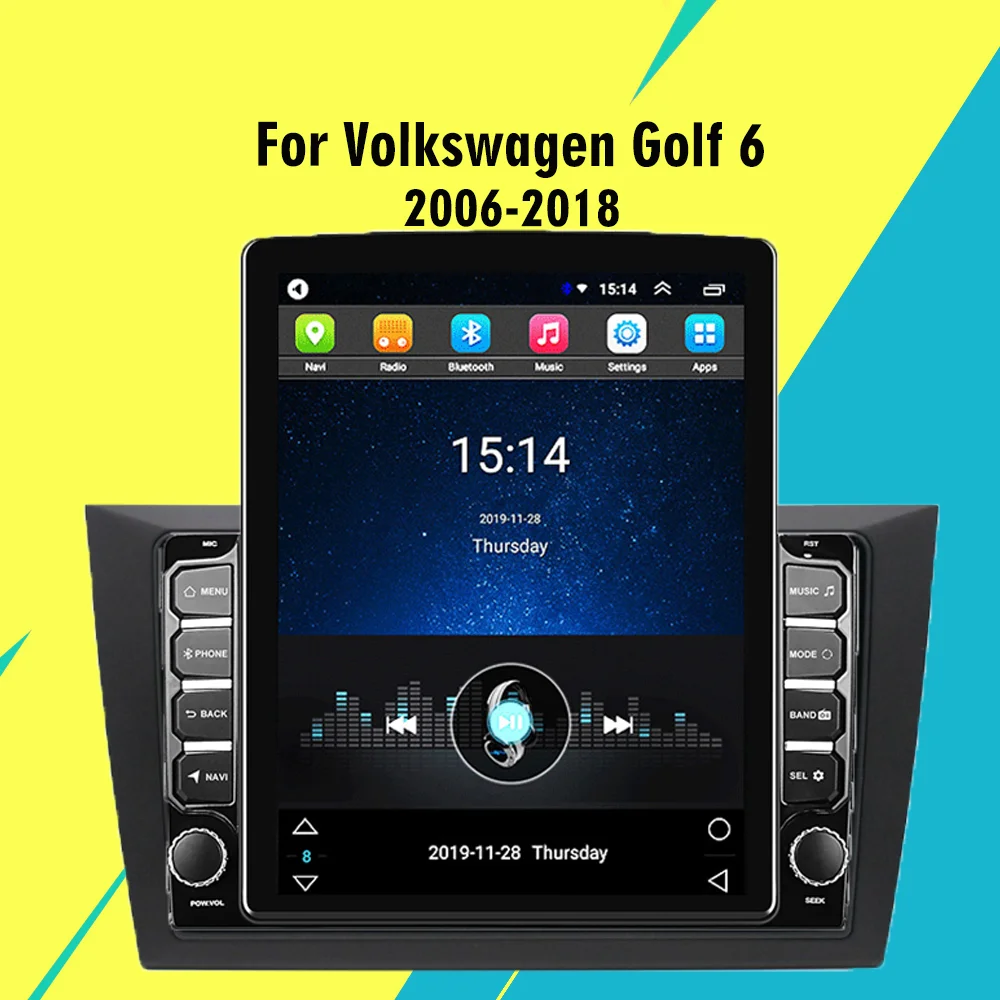 

4G Carplay Android Autoradio 2 DIN 9.7" Tesla screen Car Multimedia player For Volkswagen Golf 6 2006-2018 GPS Navigator Stereo