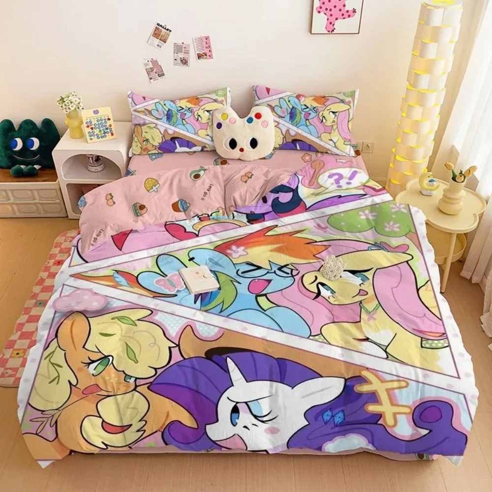 Комплект постельного белья My Little Pony Stitch 3 шт.  MINISO для детского творчества   д вышивания бисером my little pony