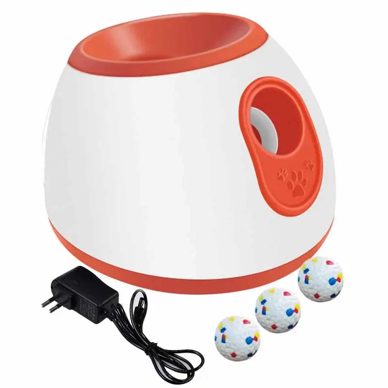

Dog Ball Thrower Portable Dog Ball Throwing Machine 3 Tennis Balls Included Pet Ball Indoor Thrower Machine For Dogs