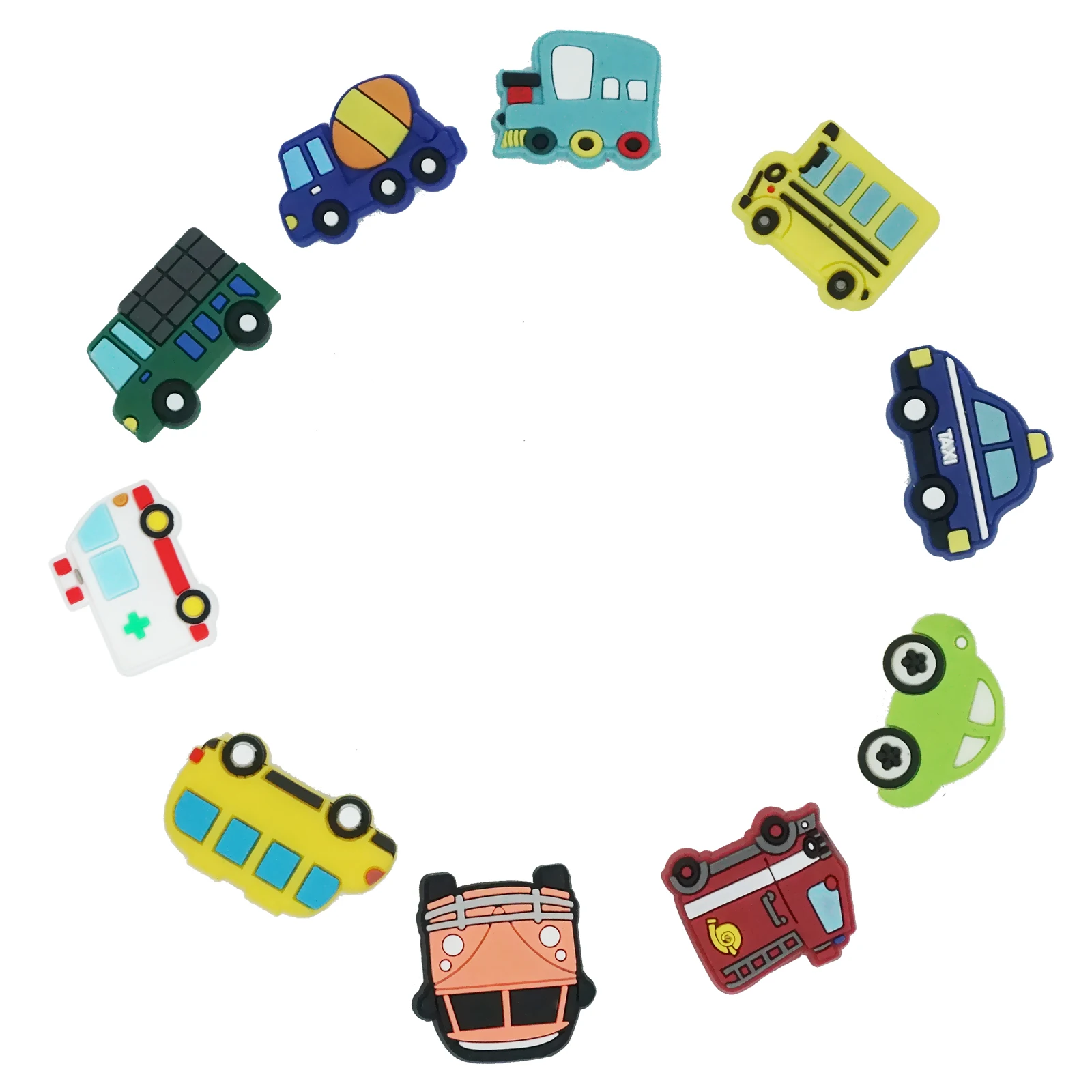 1 шт. Симпатичные Подвески Croc скорая помощь автобус пожарная машина патруль