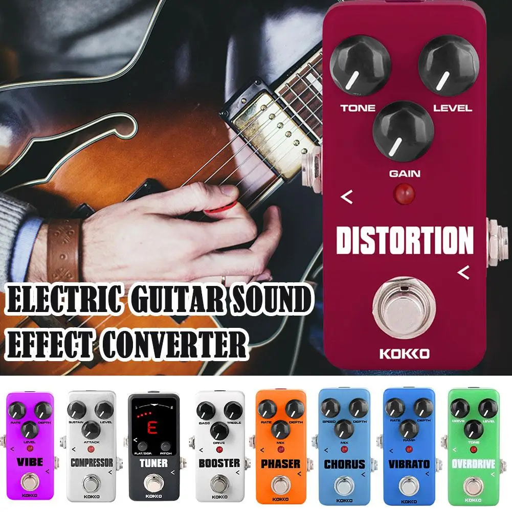 

Guitar Effector Electric Guitar Mini Compression Single Distortion Guitar Block Converter Effector Effector Sound W2k9