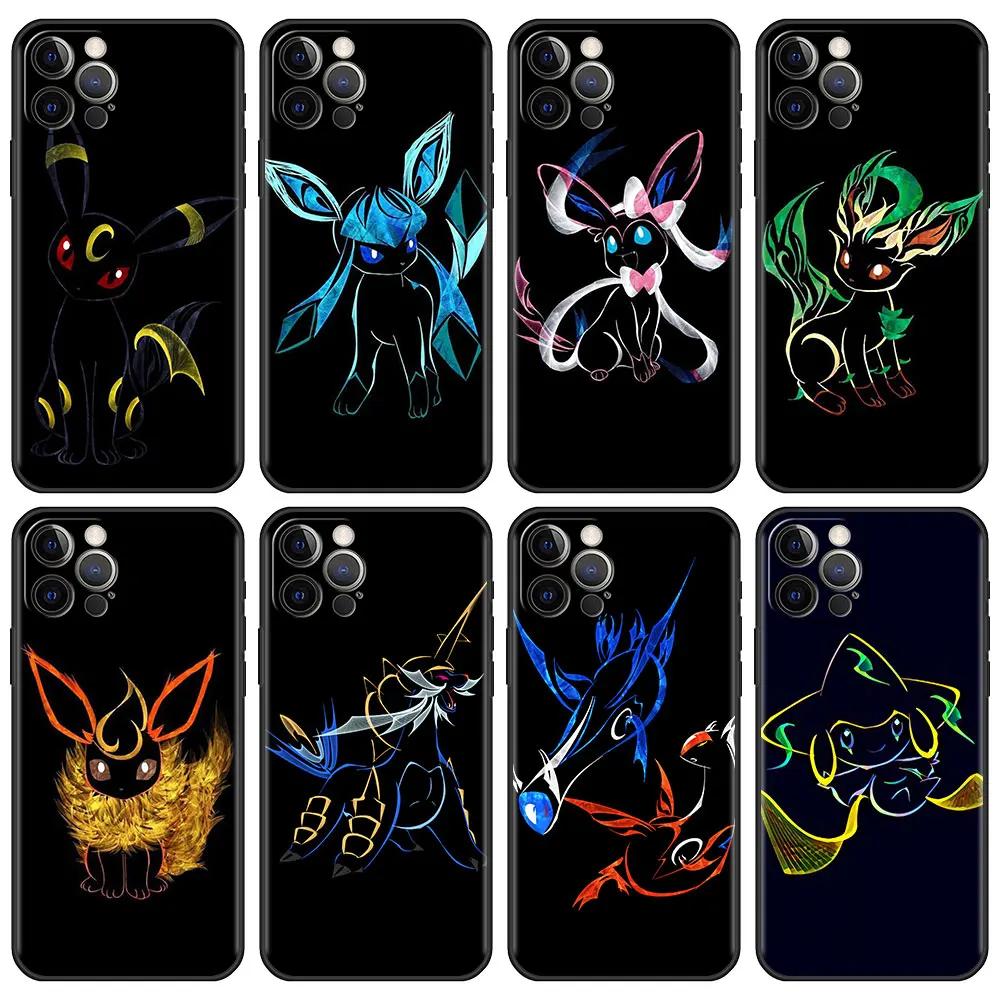 Soft Case for Apple iPhone 11 13 12Pro Max 12Mini 8 7 Plus XR X 6S XS Black SmartPhone 5S SE Funda Cover |