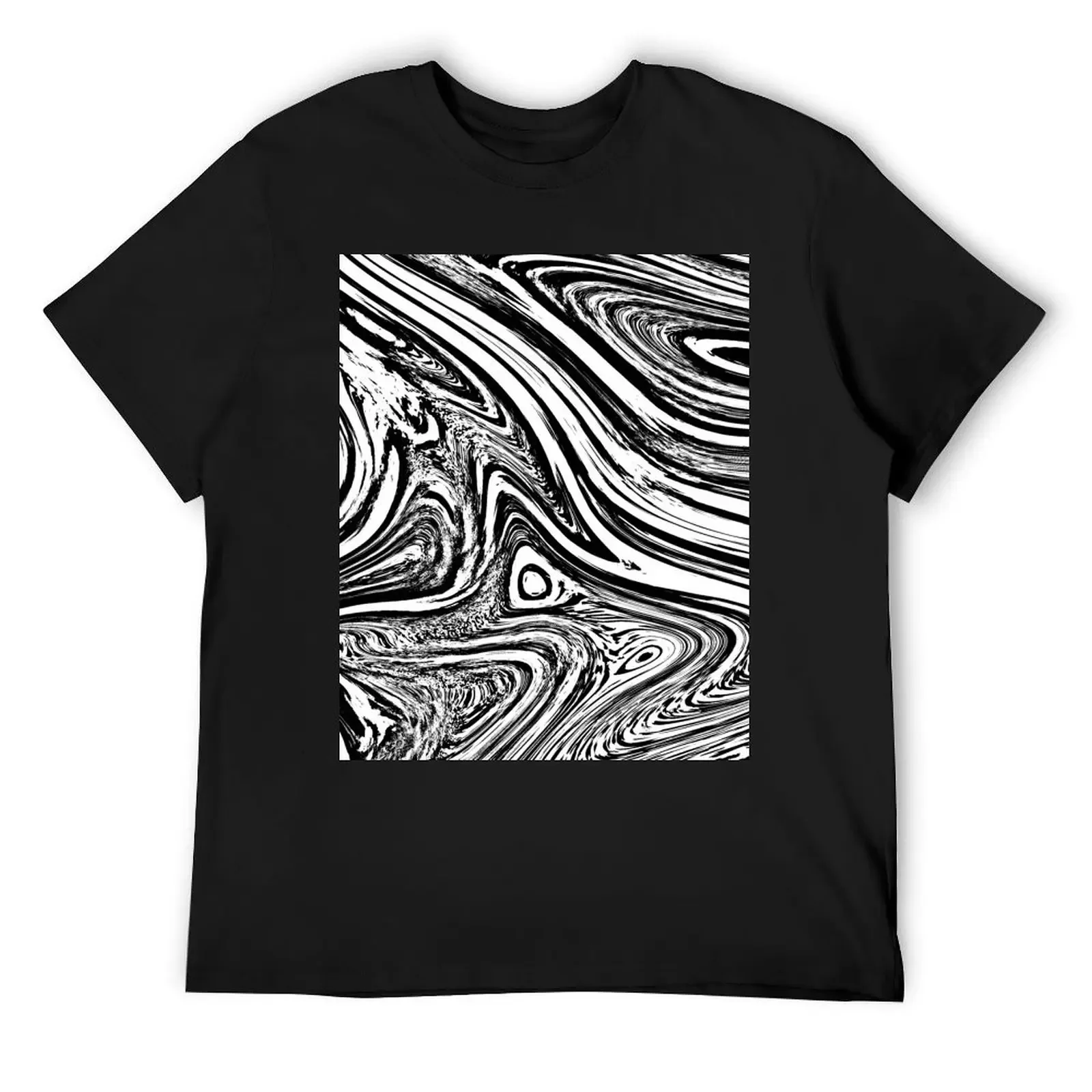 Круглый узор зебры - черно-белая футболка корейские модные заготовки рубашка на