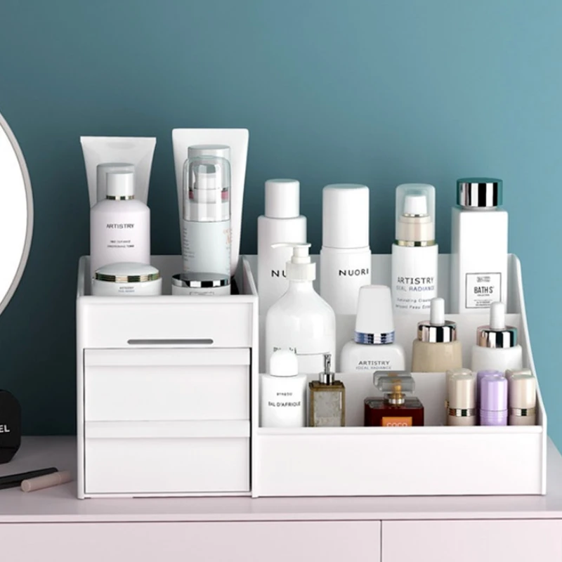 

Ящик Органайзер для косметики коробка для хранения косметики Настольный туалетный столик отделка Контейнер ювелирные изделия помада