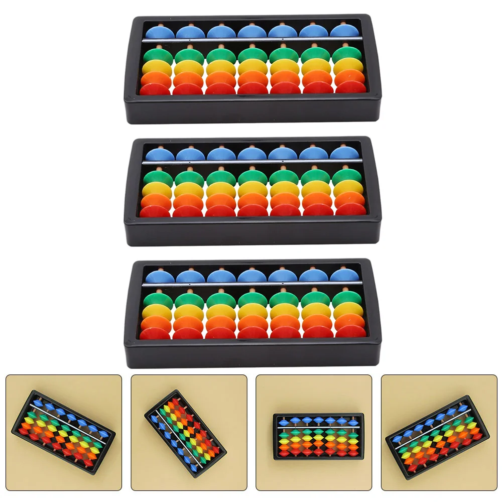 

3 Pcs 7 Gears Abacus Kids Educational Toys Colorful Number Cognitive Calculate Abs Counting Tool Student Math Leaning