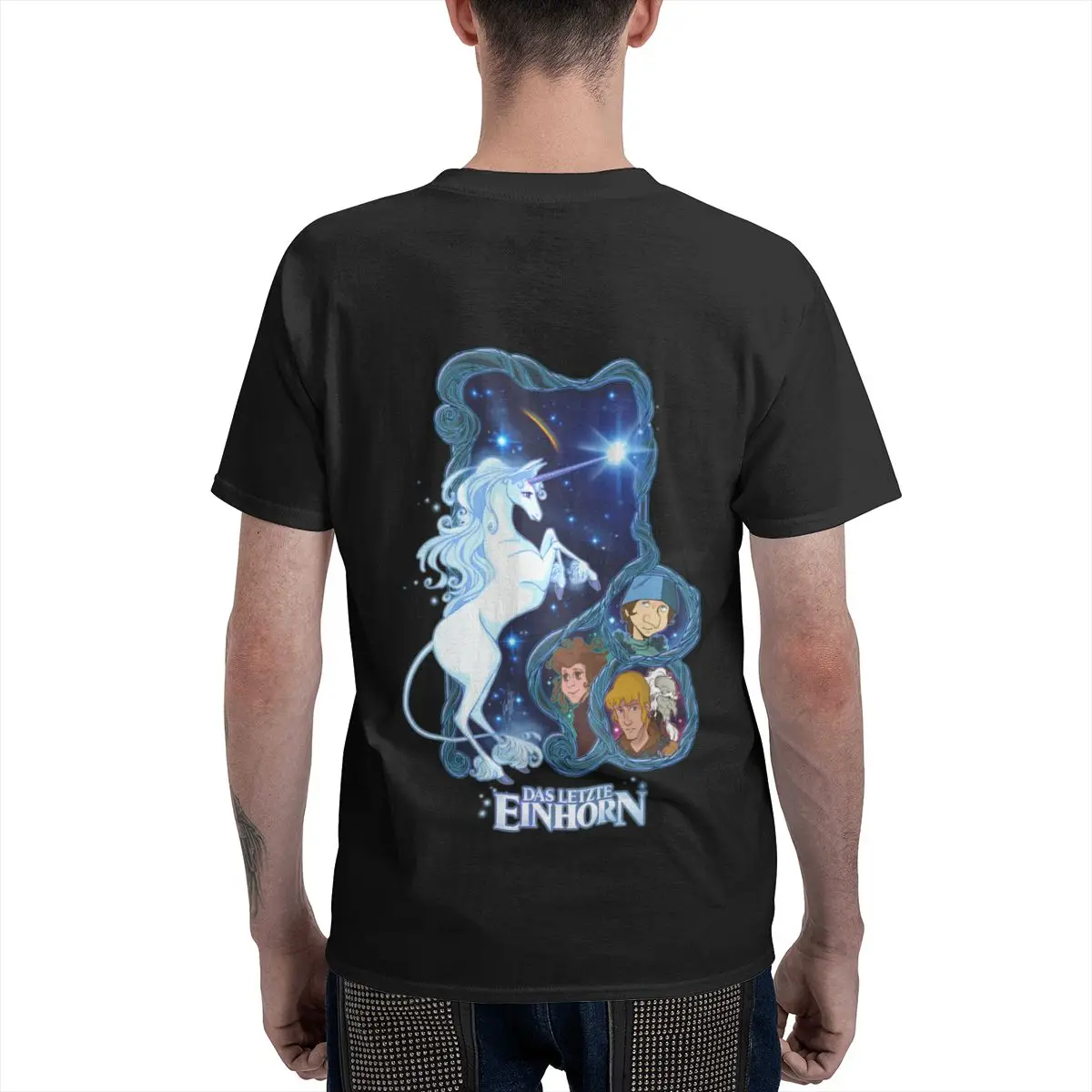 Das Letzte Einhorn - немецко-японская свежая двусторонняя футболка в стиле ретро из Гонконга, ярких цветов (art.: 3920dcb95cd71) - 3920dcb95cd71