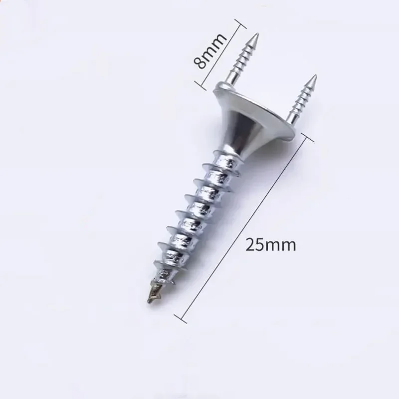 50 шт., бесшовные двухсторонние саморезающие гвозди из цельной древесины