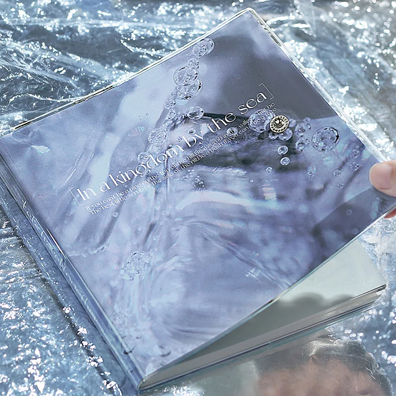 

84 Sheet/book Ins Korean Journal Notwbook Landscape Ocean Plant Transparent Waterproof Buckle Cover Scapbook Student Supplies