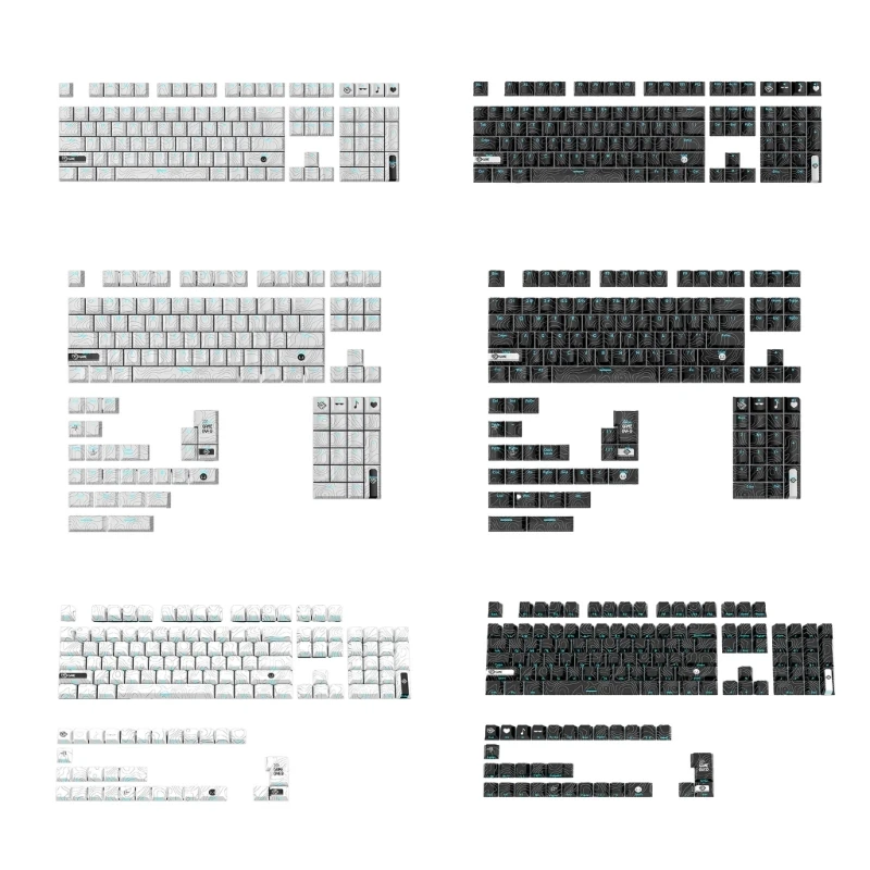 

Двойные толстые колпачки из ПБТ с подсветкой, колпачки CherryProfile для механической клавиатуры 75/87/84/108 для переключателей