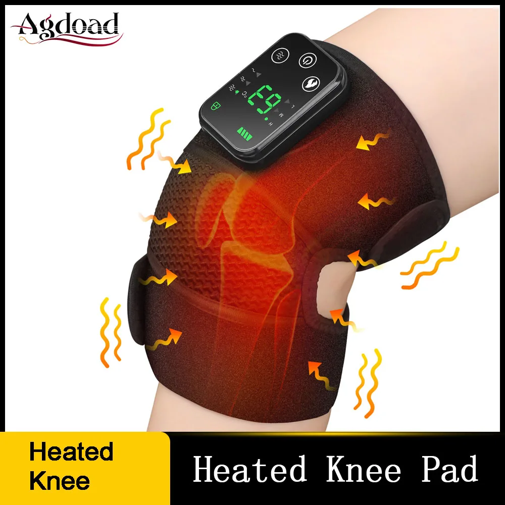 

Электрический массажер для колена, устройство для массажа колен и локтей, с USB-подогревом и вибрацией, терапия горячим компрессом, забота о здоровье