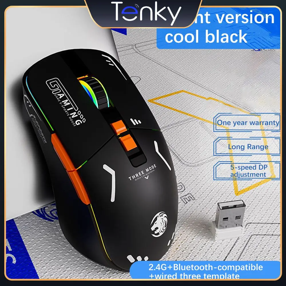 

Беспроводная мышь для планшета, телефона, компьютера, совместимая с bluetooth, беспроводная мышь, бесшумная зарядка, портативная светящаяся мыш...