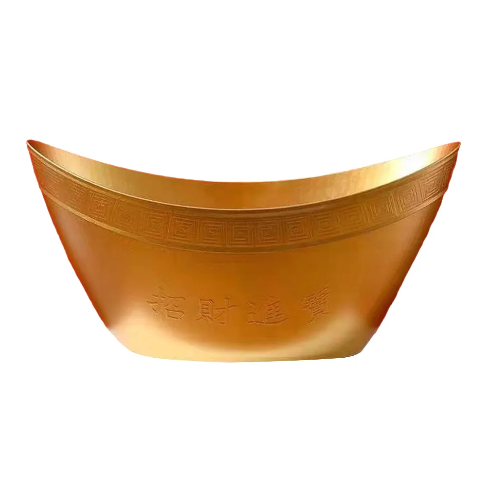 

Basket Chinese Box Gift Ingot Toys Decor Fruitcenterpiece Flower Storage Year New Treasures Golden Snack Platter Serving Home