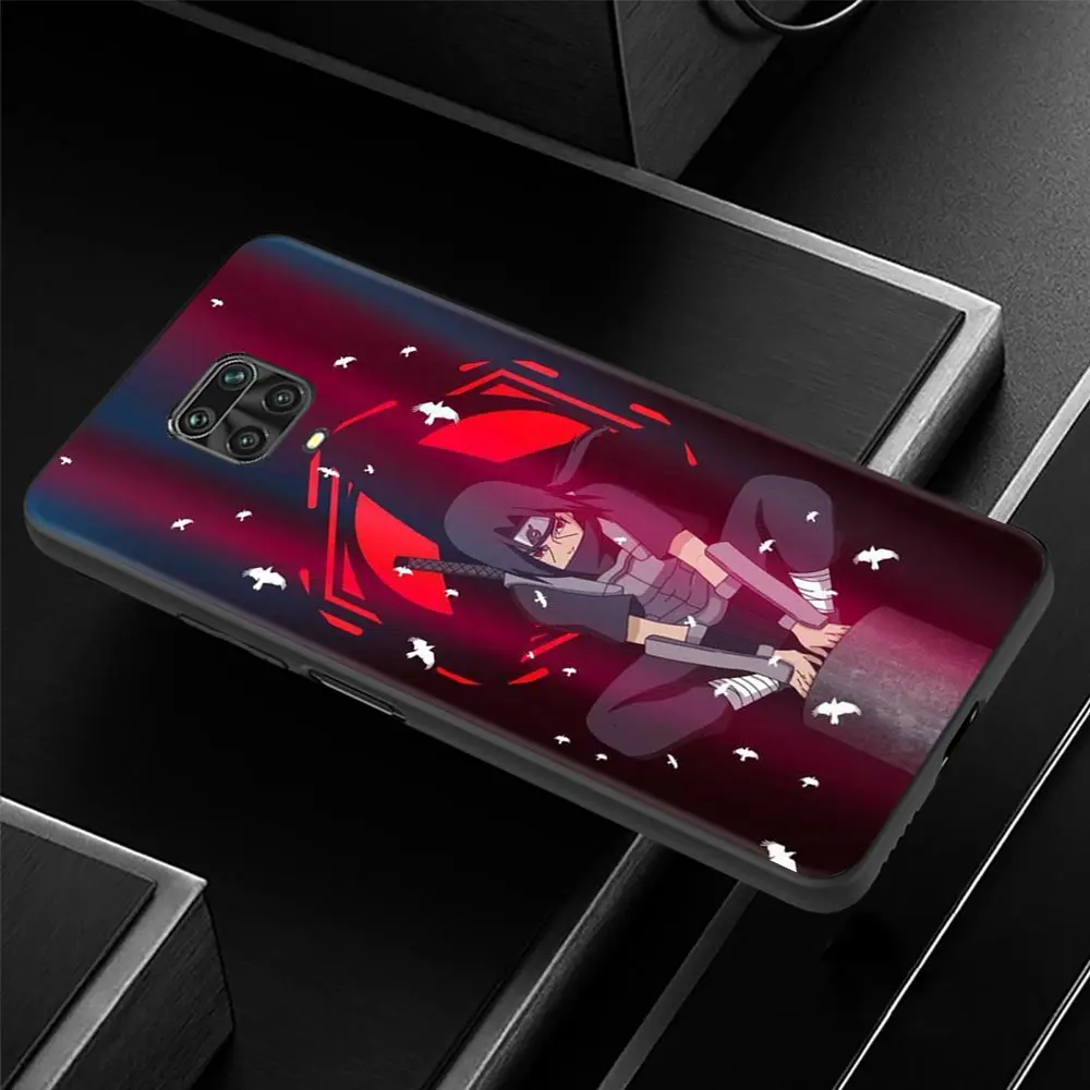 Чехол для Xiaomi Redmi Note 11 10 9 8 7 Pro Max 9T 8T 9S 9C 9A 8A 7A аниме удзумаки Наруто красный Учиха