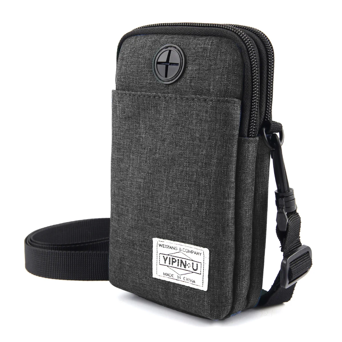 

Weiqiang Multi-functional Hanging Neck Mobile Phone Bag Passport Mini Waterproof Storage Messenger Bag Waist Crossbody Bag