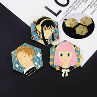 anime spy x family brooch badge pin cospaly loid anya yor figure metal pins costume accessories fans gifts