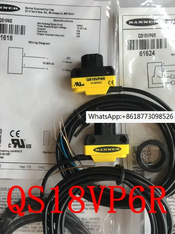 Совершенно новый оригинальный фотоэлектрический переключатель American Bonner BANNER QS186E