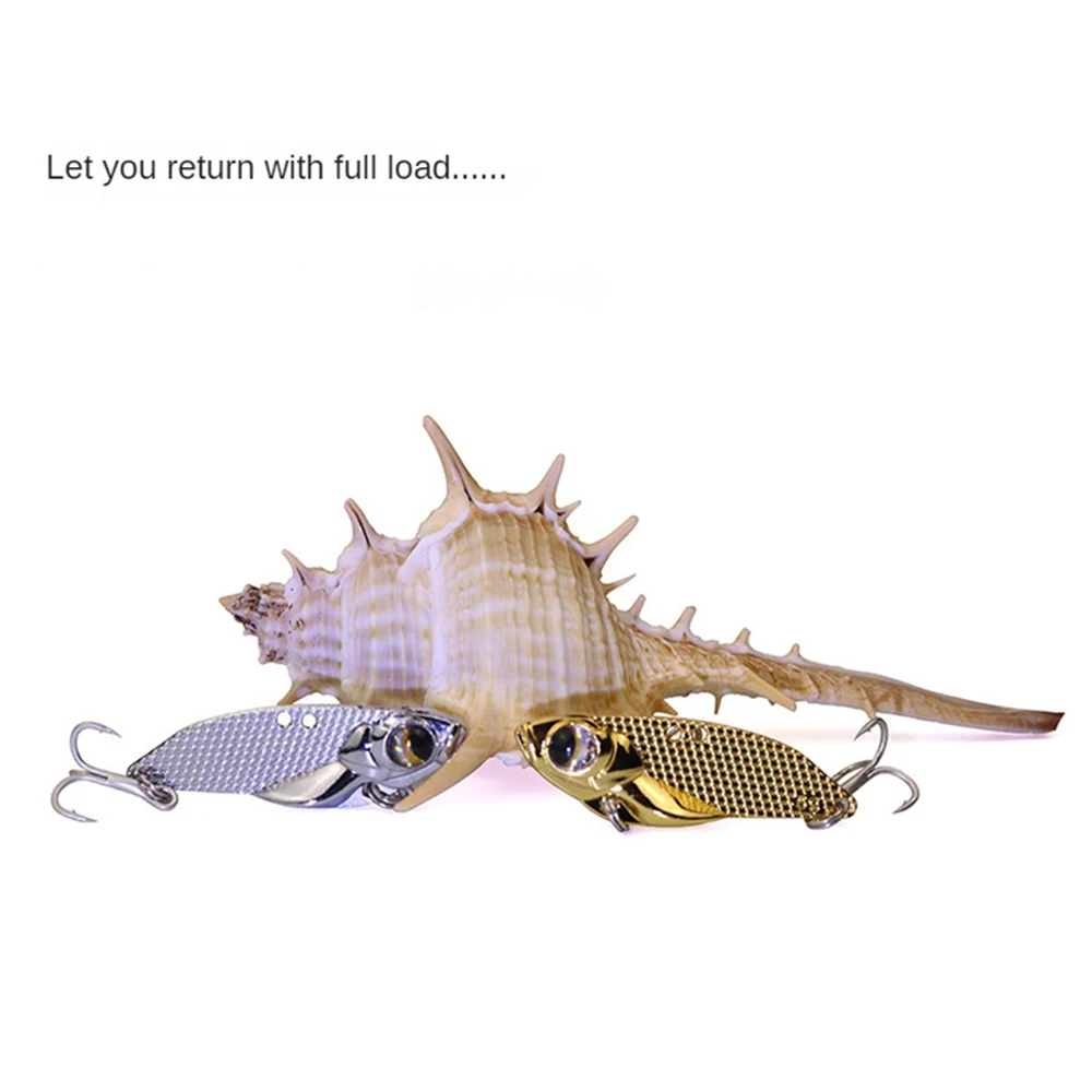 

Fishing Bait Streamline Reflective Strong Penetrating Vib Fishing Accessories Fishing Lure Zinc Alloy Far Cast Submerged Sequins