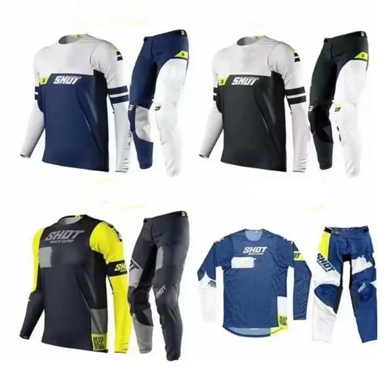

NEW TEAM VERSION BMX ATV Motocross Suit Moto Costume Dirt Bike Aerolite Motorcycle Jersey Pants MX MTB Gear Set K