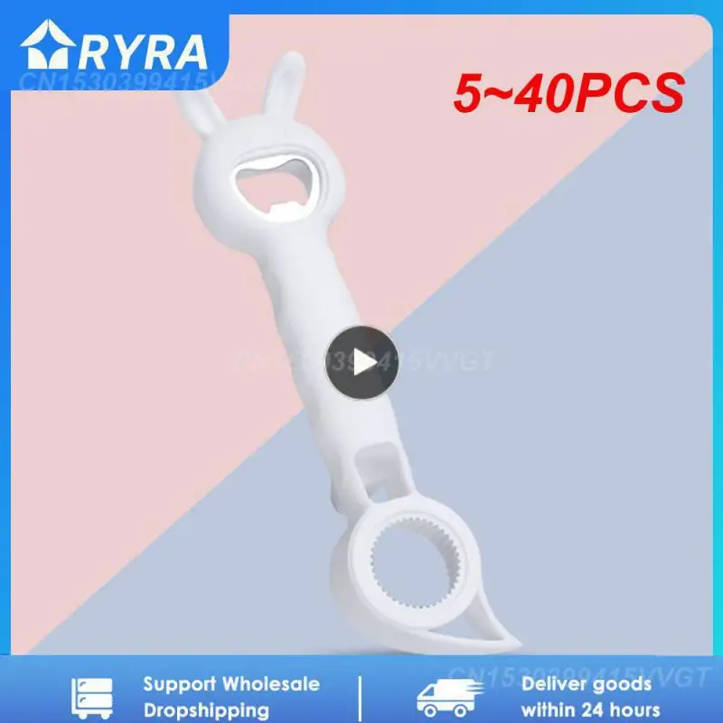

5~40PCS In 1 Bottle Opener Multifunction Jar Can Beer Bottle Opener Stainless Steel Household Rotary Bottle Opener Kitchen
