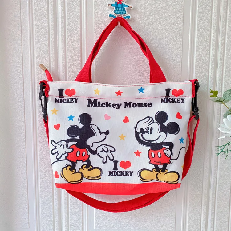 

Disney Mickey mouse cartoon canves girl boy messenger shoulder bag kid princess handbag