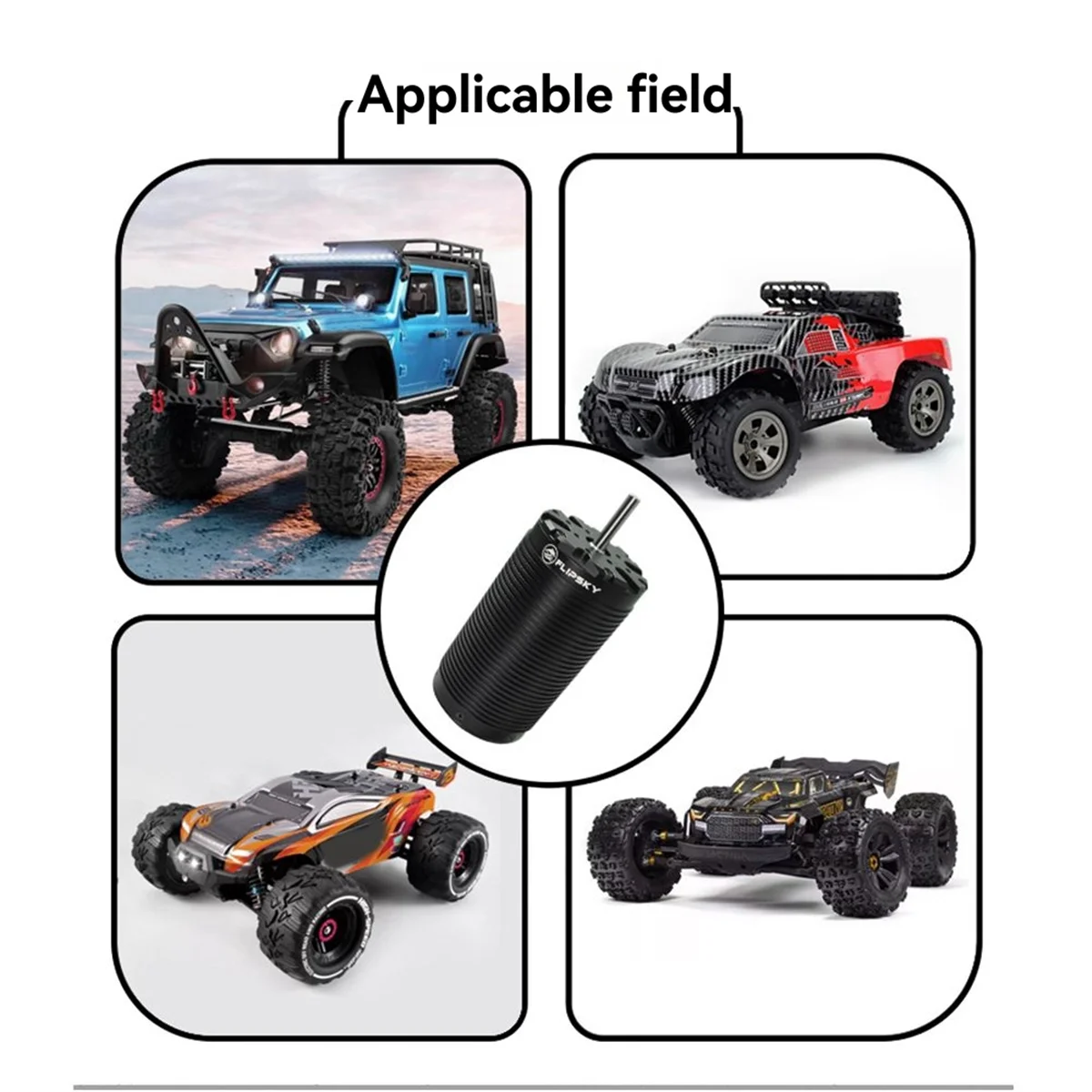 Фото 70120 Бесщеточный двигатель RC Car 480KV Бесщеточный двигатель IP54 Водонепроницаемый 6-16S 5000 Вт для альпинизма Внедорожник RC Автомобиль №4