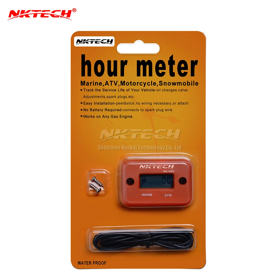 NKTECH NK-HS2 индуктивный счетчик часов для газового двигателя газонокосилка морской