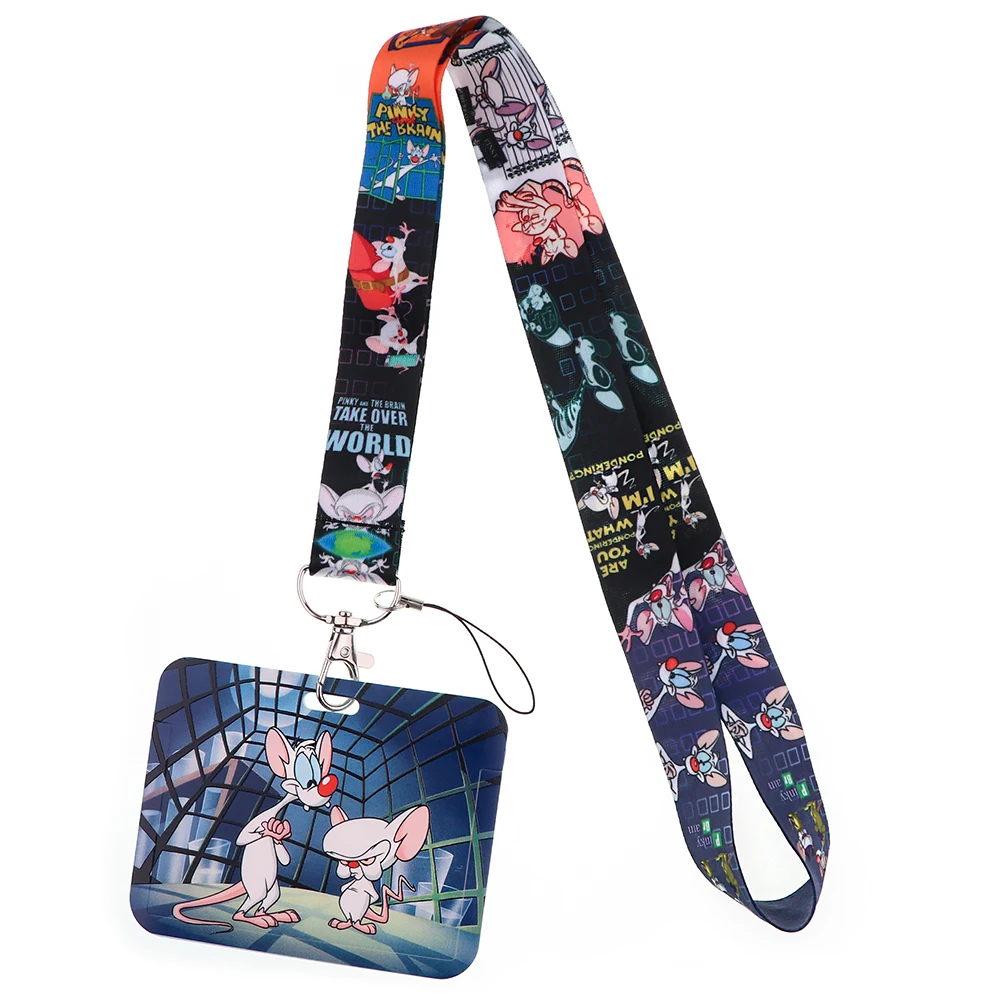 

LB3104 Mouse Cartoon Anime Key Lanyard Car KeyChain ID Card Passport Gym Cell Phone Badge Kids Key Ring Badge Holder Jewelry