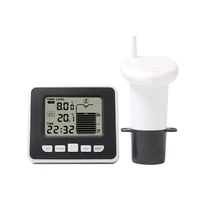 digital display alarm ultrasonic liquid detection detector measure monitor wireless water level sensor