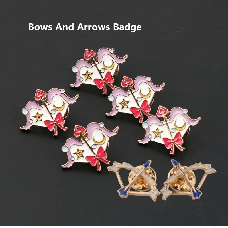 

1pc Bows And Arrows Gift Target Badge Alloy Archery Badges Brooch for Outdoor Sports Archery shooting