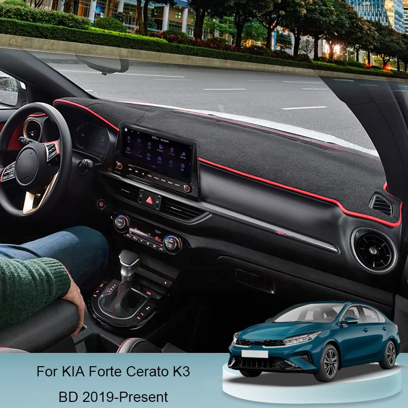 

Auto Dashboard Cover Protective Pad Artificial For KIA Forte K3 Cerato BD 2019-Present Interior Sunshade Carpet Car Accessories