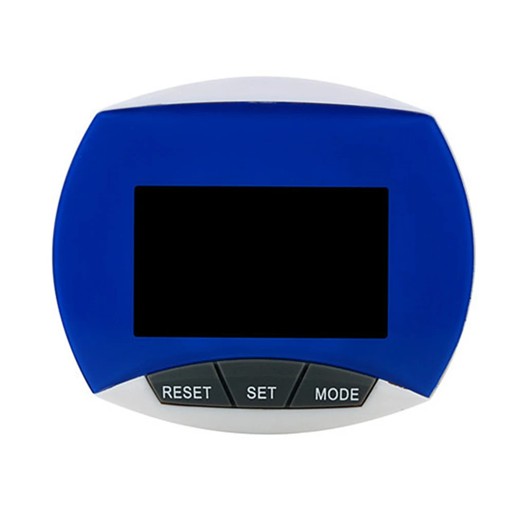 

1/2/3/5 Walking Electronic Step Counter Multifuctional Calories Counting Digital Pedometer Fitness Hiking Large Screen Blue