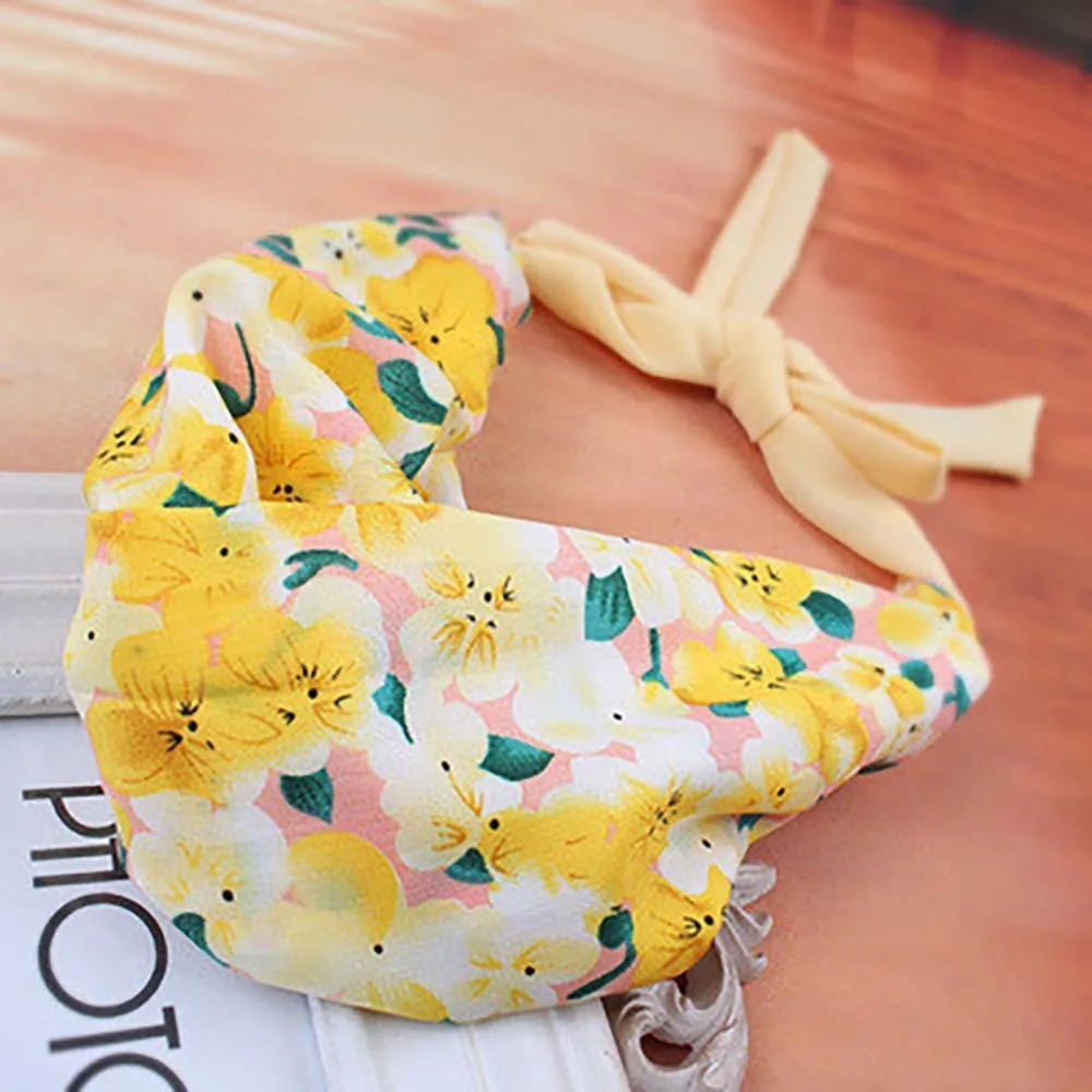 

Floral Bridal Headband Hairband Wedding Party ponytail holder elastic hair band ties headwear hair accessories 3pcs FD06