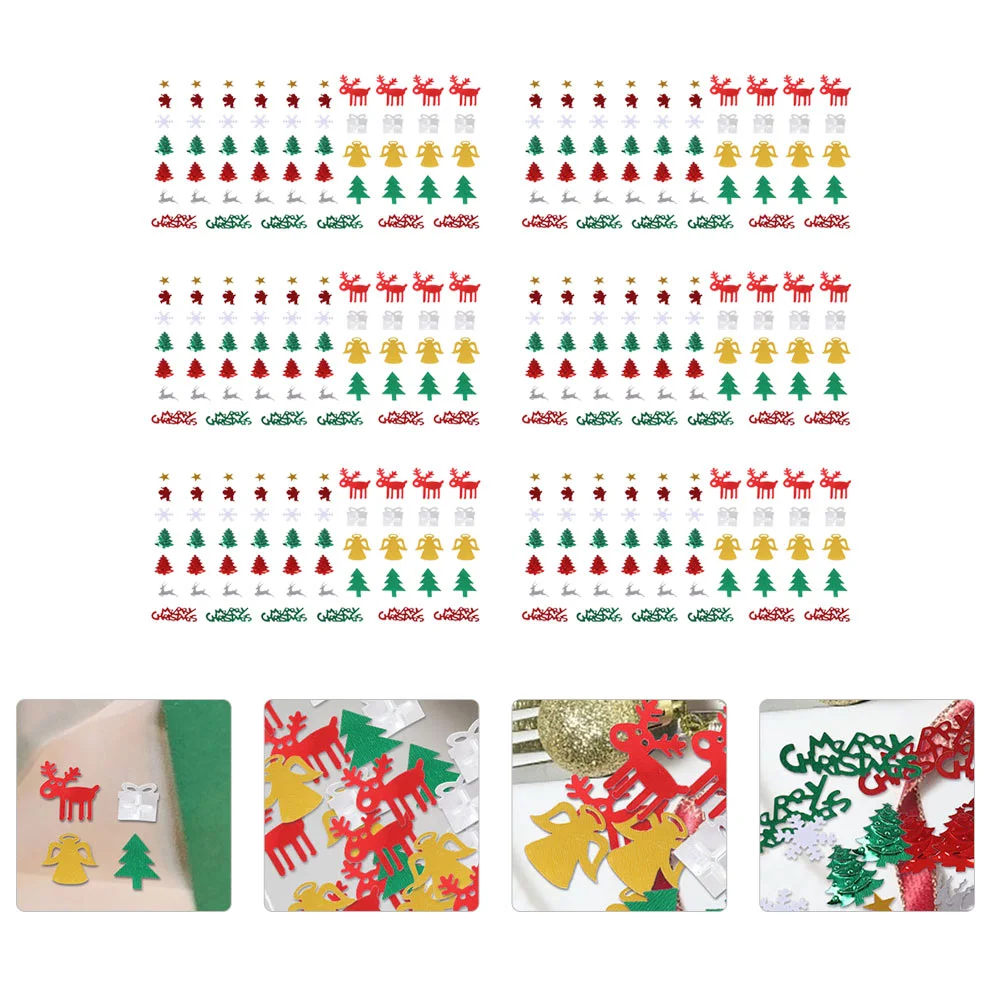 

Christmas Xmas Sequins Decor Merry Table Ornamentsembossed Snowflake Decoration Party
