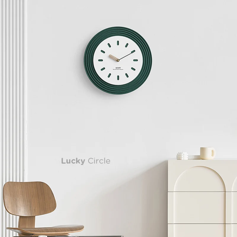 

Nordic Design Wall Clock Round Kitchen Quartz Silent Office Wall Clocks Mechanical Small Duvar Saati Room Decorarion GXR35XP