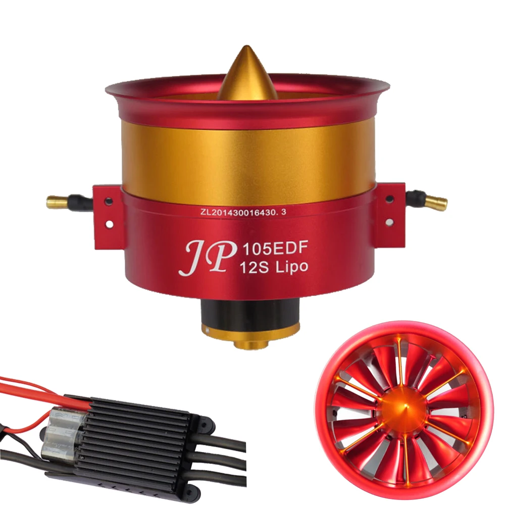 

QX-MOTOR 12 Blade 105mm 12S FED Aircraft JP Electronic Ducting Motor RC Airplane Vortex Air Spray cowling Fan with 150A